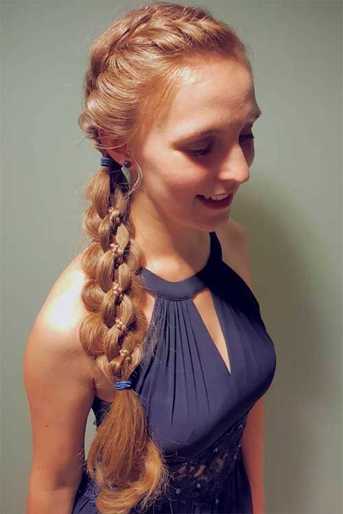 Beautiful braid in a braid hairstyle!