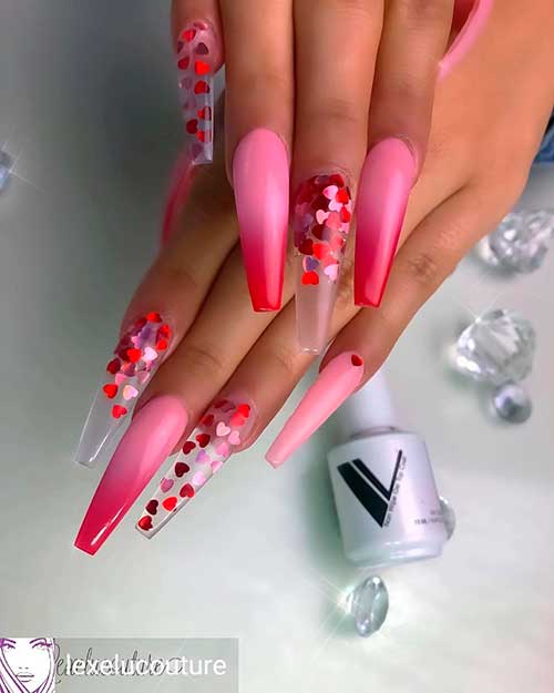 Hombre and Heart-ish Valentine’s Day Nail Art 2020