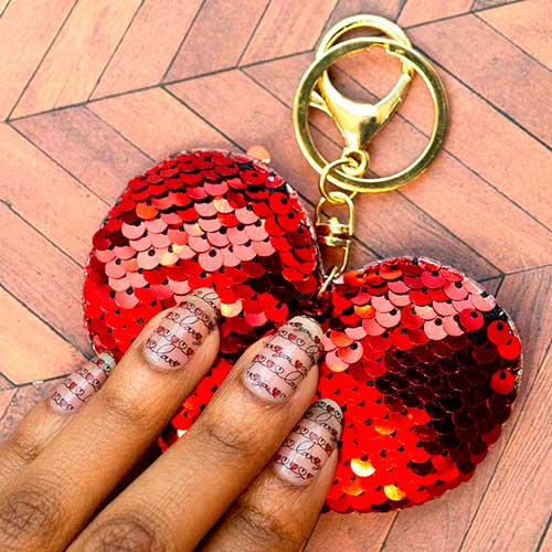 Love note valentines nails strips from new collection! - color street valentine's day 2020