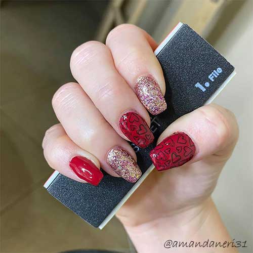 color street valentine nails 2020 combo that contains Party Hearty color street nail strips