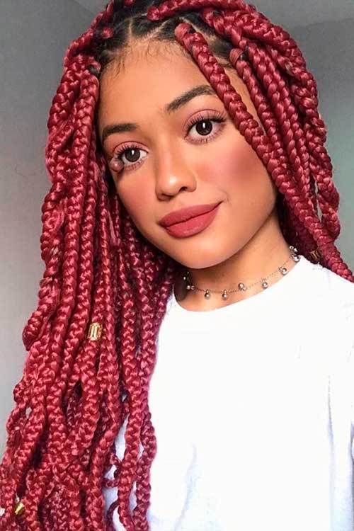 Stunning box braids idea for long hair! Stunning box braids idea for long hair!