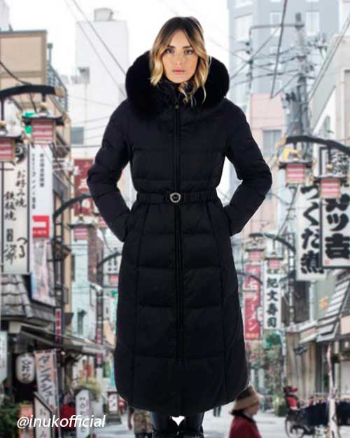 Stylish black down coat with hood for winter season! - trendy winter coats 2020, and long coats for women