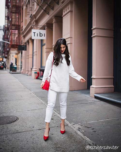 Stylish Winter White Casual Outfits for Women