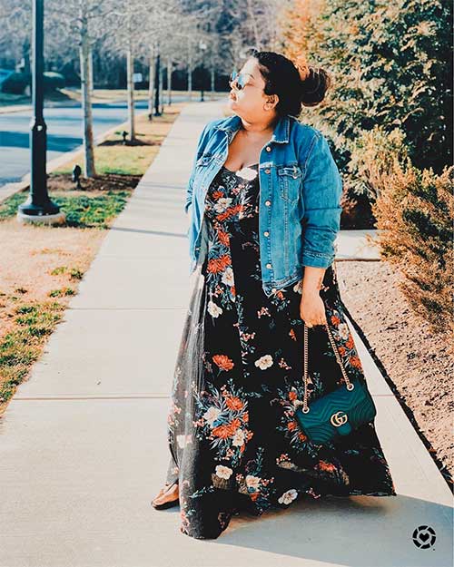plus size dress clothes with women's denim jean jacket for spring 2020