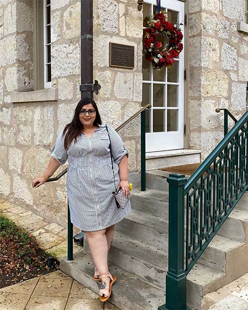plus size shirt dress for work in spring 2020