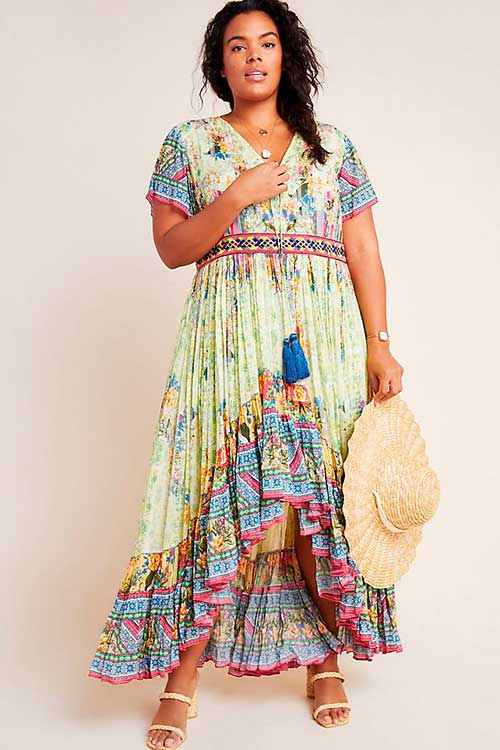 Arianna high-low maxi dress is a fabulous boho maxi dresses with short sleeves