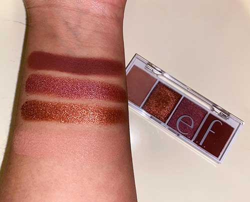 elf Berry Bad Bite Size Eyeshadow Palette Swatches elf Berry Bad Bite Size Eyeshadow Palette Swatches