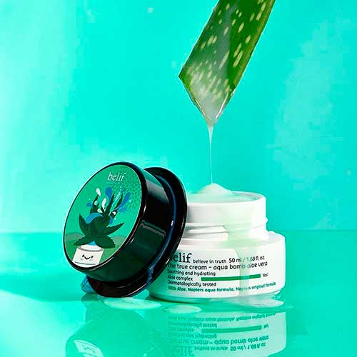 Belif The True Cream - Aqua Bomb Aloe Vera, best aloe vera moisturizing cream 2020 Belif Aqua Bomb Aloe Vera, best aloe vera moisturizing cream
