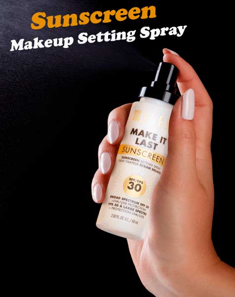 Make it last sunscreen setting spray SPF 30 is good for normal, oily, and combination is amazing spf face spray over makeup