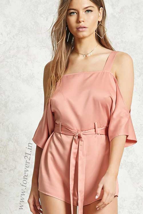 Chic Contemporary Satin Romper for summer 2020