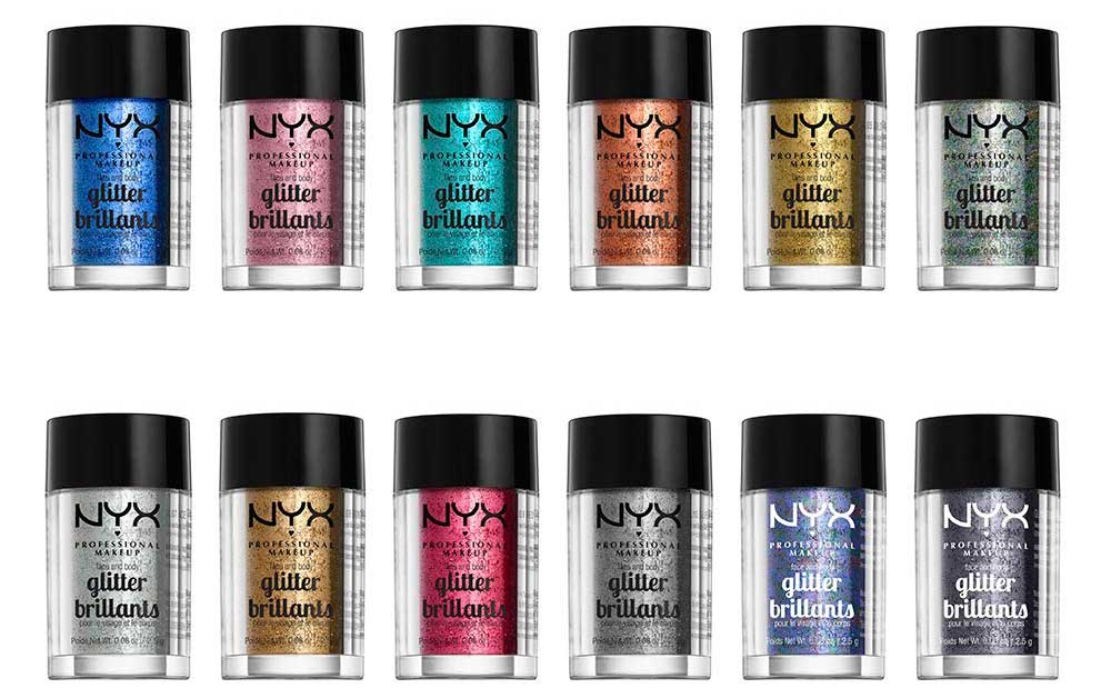 NYX Professional Makeup Face & Body Glitter NYX Professional Makeup Face & Body Glitter that easy to stick anywhere on the face or body with our creamy Glitter Primer