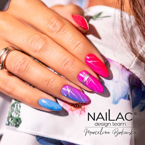 Colorful Bold Summer Nails with Intriguing Decorations, summer nails 2021, summer nail designs 2021, bright summer nails 2021
