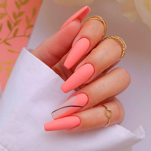 The Coolest Peach Nails for Summer 2021