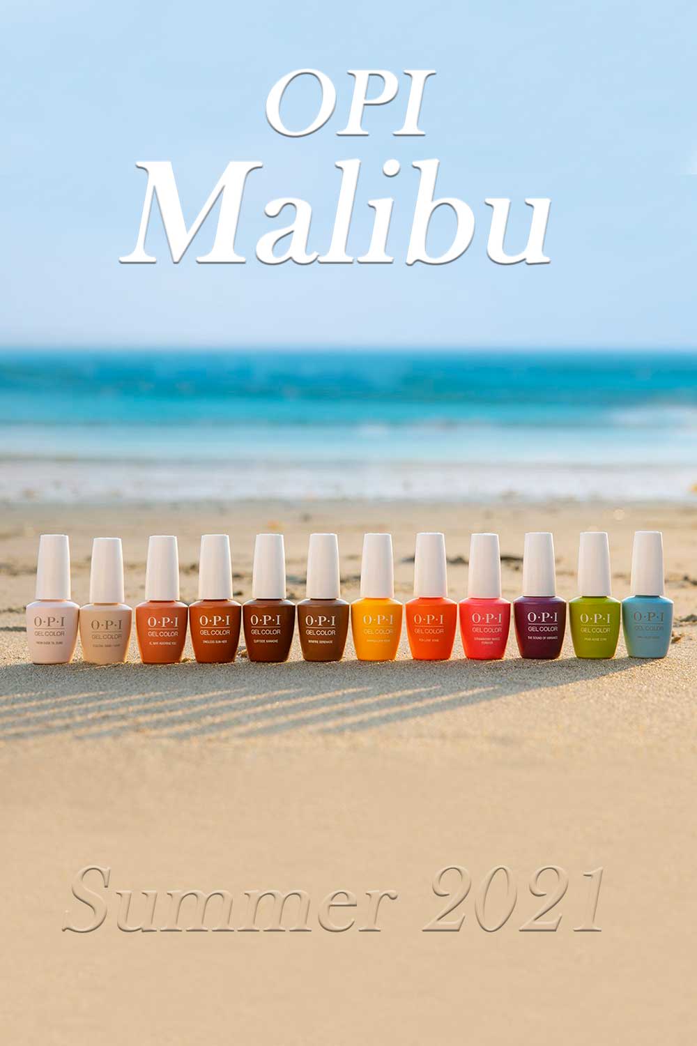Malibu OPI Nail Polish Colors for Summer 2021, Malibu Collection 2021