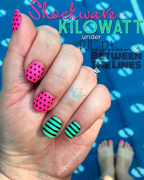 Color street combos 2021 Idea of shockwave, kilowatt, between the lines, and polka dot com strips Color street combos 2021 Idea of shockwave, kilowatt, between the lines, and polka dot com strips