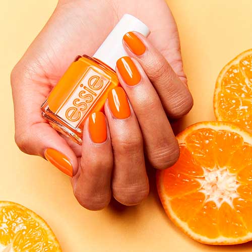 tangerine tease Essie Nail Polish tangerine tease Essie Nail Polish 2021 , orange nail polish for summer 2021