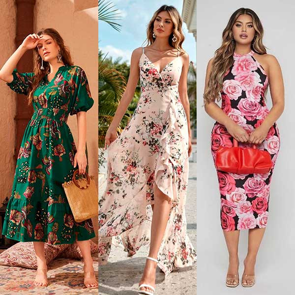 29 Stylish Floral Print Shein Dresses ...