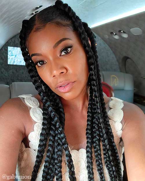 Gorgeous Jumbo braids are a hairstyle that requires low-maintenance