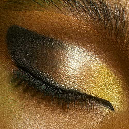 Gorgeous eyeshadow look with Eyeshadow Palette Electric Mood X Tiana Feeling Lucky by E.L.F. Cosmetics