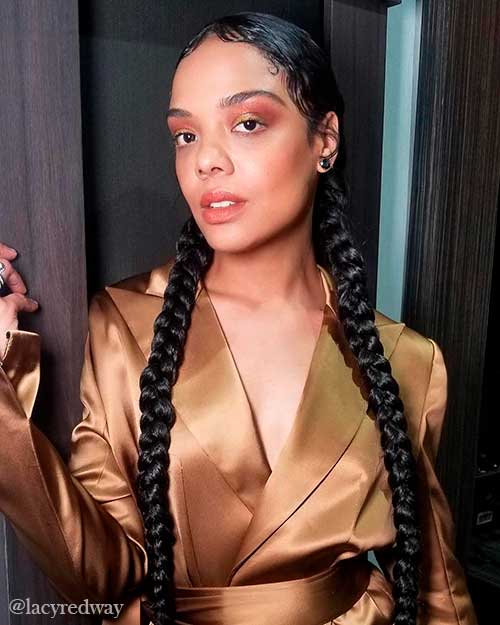 Long Pigtail Braids Stunning Long Pigtail Braids