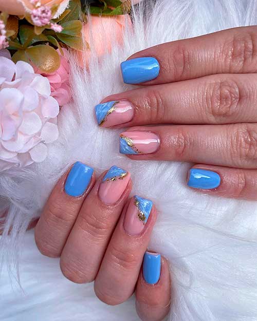 22 Adorable Blue Nails To Try In Summertime Stylish Belles