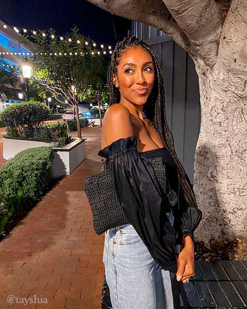 Stylish box braids Stylish box braids for a unique braided hairstyle look