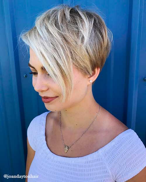 The Pixie with long side bangs The Pixie with long side bangs, short shag haircuts