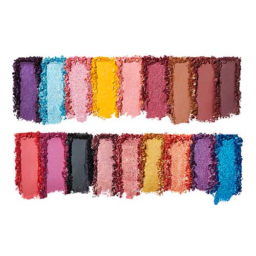 18 vibrant colors of Electric Mood X Tiana Feeling Lucky Eyeshadow Palette