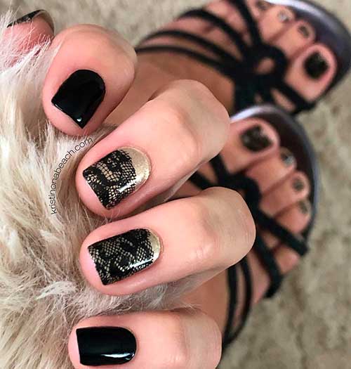 Color street nail combo: Midnight in Manhattan + Lacey Business Color street combos: Midnight in Manhattan, and Lacey Business Nail Strips for fall 2021