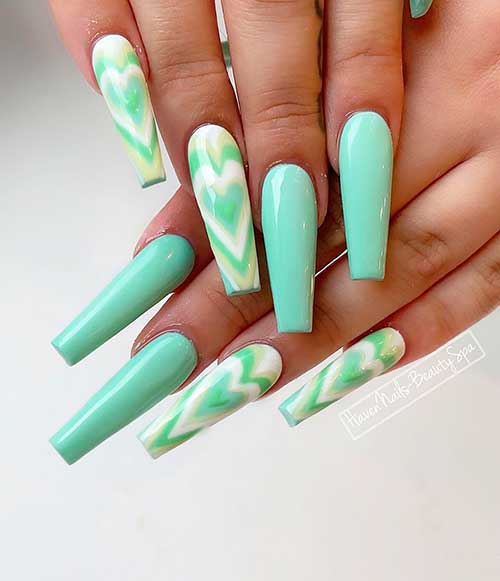 The Prettiest Green Nails Design Ideas That You'll Love