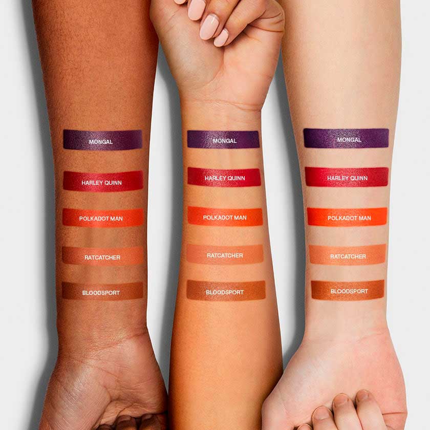 Smashbox Lipstick + The Suicide Squad Collection Swatches Smashbox Lipstick + The Suicide Squad Collection Swatches of five new lipstick shades 2021