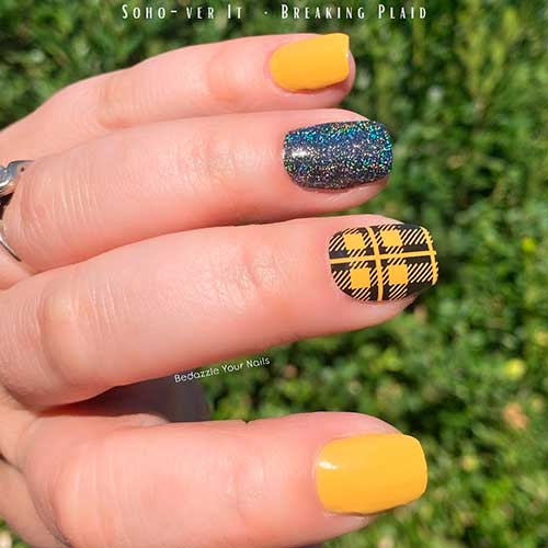 Color street nail combo: Soho Ver It + Breaking Plaid Color street combos: Soho Ver It and Breaking Plaid are best of color street nail ideas 2022
