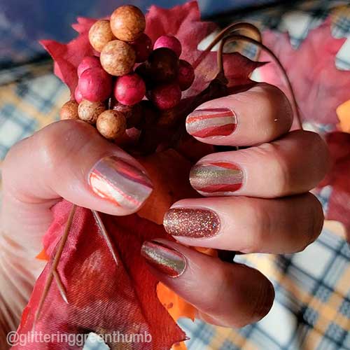 Color street combo: Sahara Jewel + Get in Line Color street combos: Sahara Jewel and Get in Line Nail Strips for fall 2021