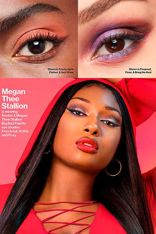 Best eyeshadow looks with Revlon x Megan Thee Stallion Big Bad Eyeshadow Palette