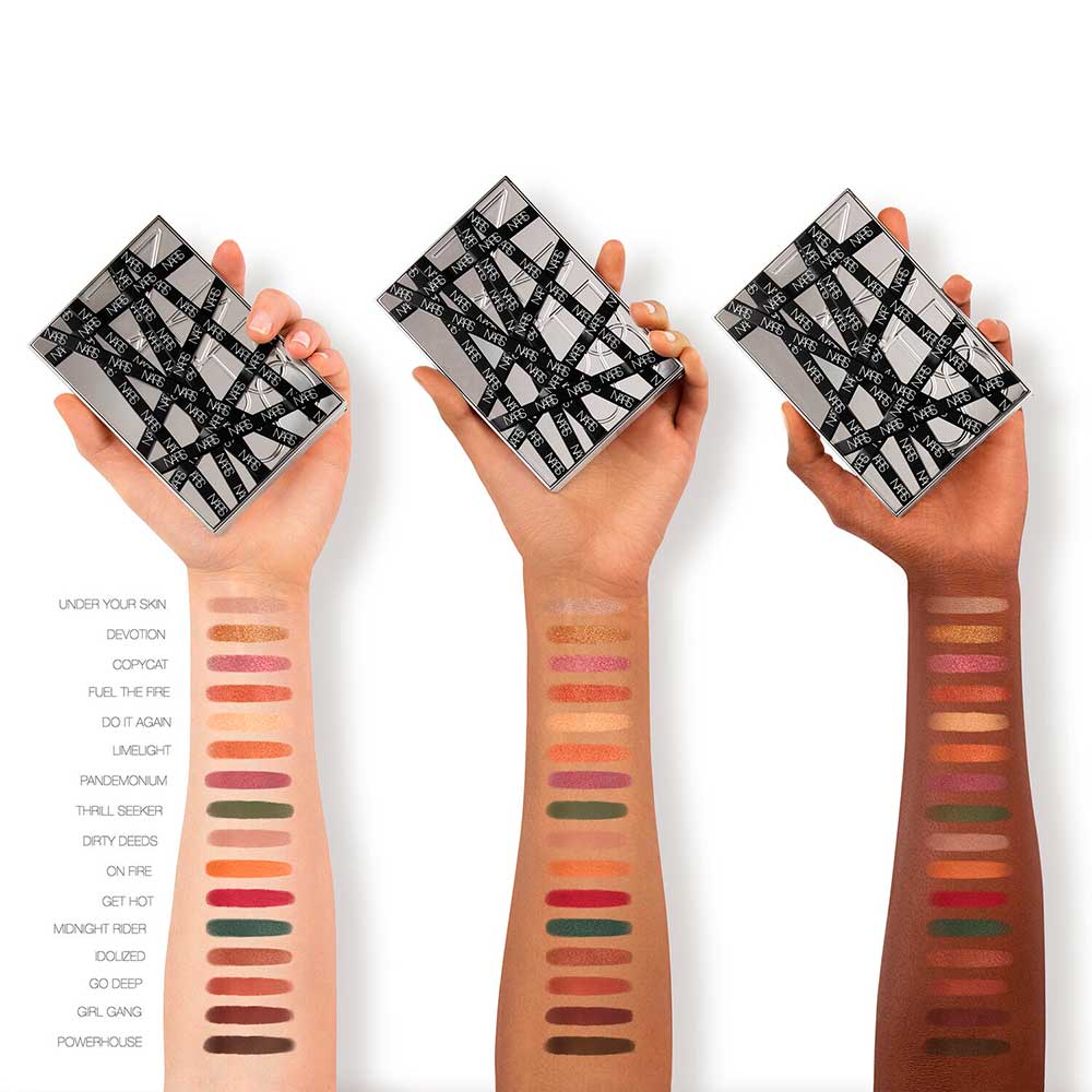 16 eyeshadow colors of Bijoux NARS Eyeshadow Palette