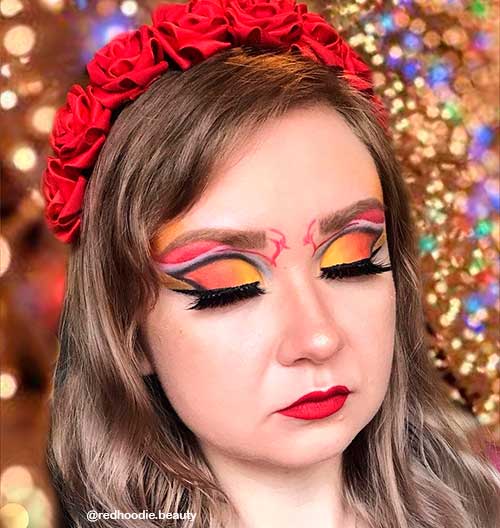 Beautiful Reindeer's Christmas Makeup Look you will love to try in 2021