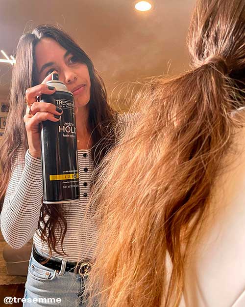 How to Use Tres Two Extra Hold Tresemme Hair Spray