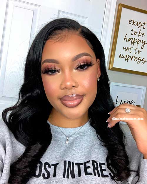 Soft natural makeup look one of the cutest natural makeup looks black girl to try Soft natural makeup look one of the cutest natural makeup looks black girl to try