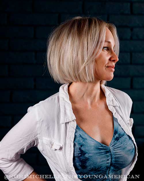 Flattering icy blunt blond bob haircut that can change your life Flattering icy blunt blond bob haircut that can change your life