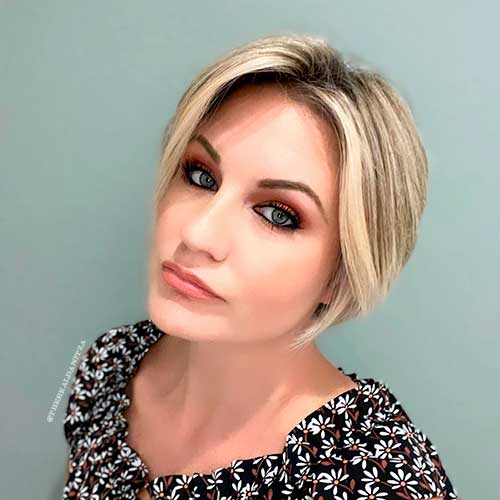 Have a great sense of style with a blond pixie bob haircut