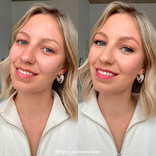 Nude makeup natural look that suits everyday life