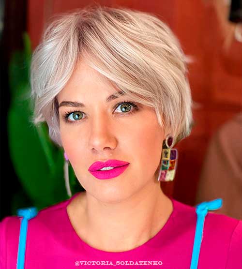 Short blond pixie bob haircut for short bob haircuts lovers