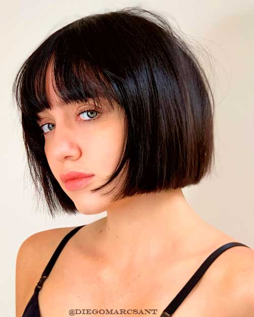 French bob with bangs one of the best short bob haircuts to try