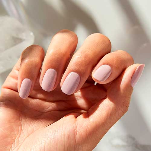 Short shimmery rose quartz use Quest for Quartz OPI Nail Polish from OPI Xbox spring nail colors 2022 Collection