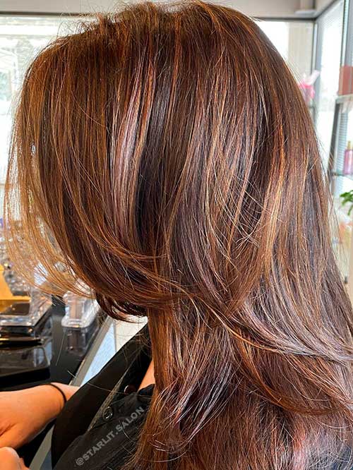 Brown Hair with Blonde Highlights is One of The Cutest Summer Hair Colors 2022 to Try