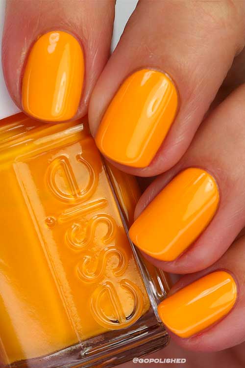 Essie Break It Sundown Is a Vibrant Yellow-Orange Nail Polish from Summer 2022 Collection