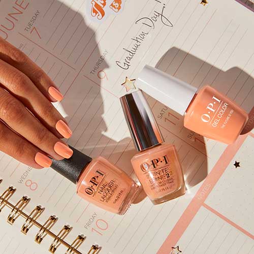 OPI The Future is You Short Shimmer Nude Nails Using OPI The Future is You from Summer Collection 2022
