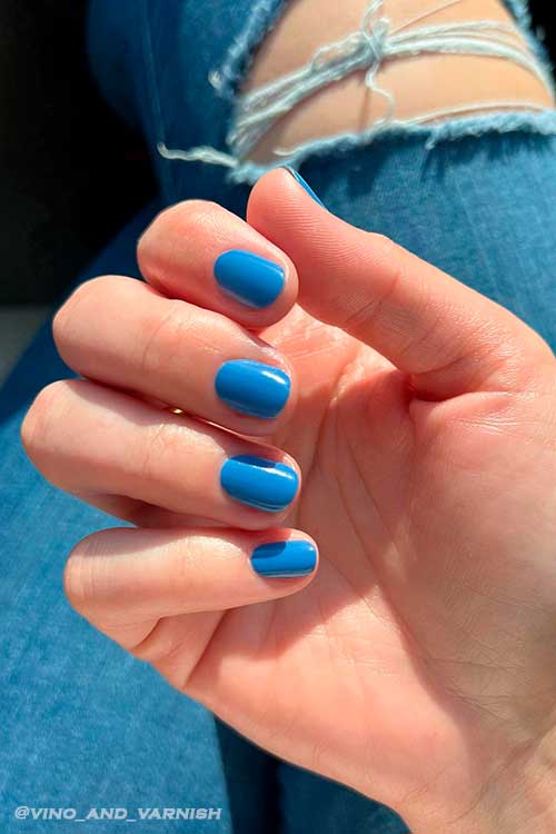 Olive and June Blue Canoe Olive and June Blue Canoe is A Denim Blue Shade for Summer Manicures 2022