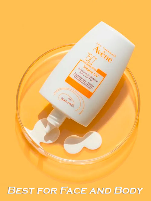 Avène Solaire UV Mineral Multi-Defense Sunscreen SPF 50+ - Best Sunscreens for Face and Body