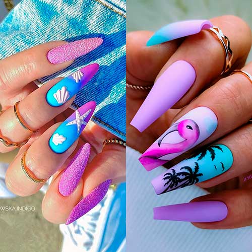 The Best Purple Nails for Summer 2022